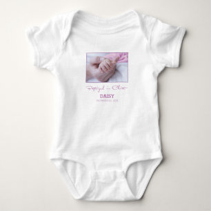 Meisje Doop Gefeliciteerd met Baby Gepersonaliseer Romper