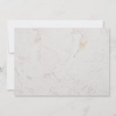 Meisje Doop Goud Kruis Marmeren pioenrozen Vlinder Bedankkaart (Achterkant)