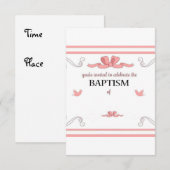 Meisje Doop Kaart (Voorkant / Achterkant)