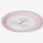 Meisje doop papier Borden Papieren Bordje (Gekanteld)