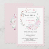 Meisje Doop Uitnodiging Template (Voorkant / Achterkant)