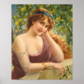 Meisje door Lemon Tree door Emile Vernon Poster (Voorkant)