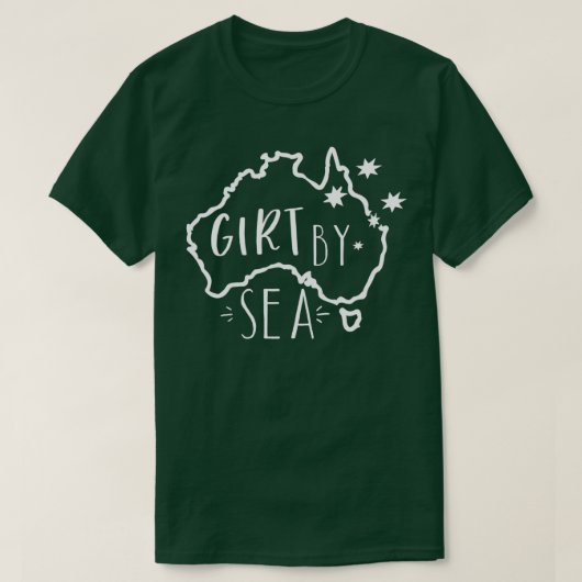 Meisje door Zee Geweldige Australisch design met A T-shirt (Design voorkant)