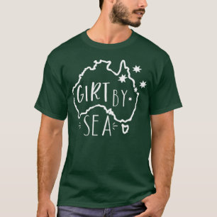 Meisje door Zee Geweldige Australisch design met A T-shirt