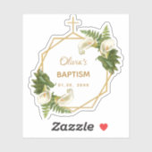 Meisje Dop Bloemen Goud Calla Lilies Geometrisch Sticker (Vel)