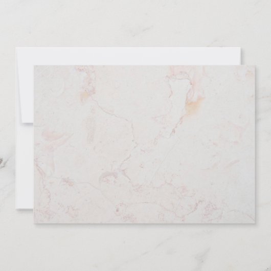 Meisje Dop Gouden Kruis Marmer Roze Witte Orchidee Bedankkaart (Achterkant)