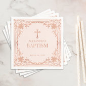 Meisje Dop Roos Goud Blush Roze Elegant  Servet