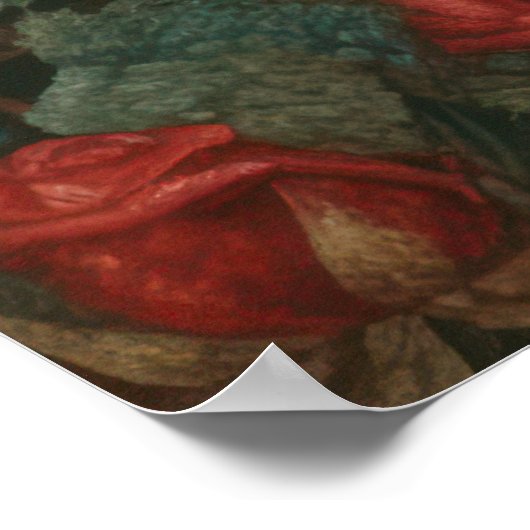 Meisje Dragen Goggles en Rozen Kunst Poster (Hoek)