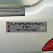 meisje drie, liefje, wat dit land nodig heeft is . bumpersticker (Op auto)