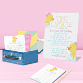 Meisje Ducky 1e verjaardag Capsule Note Sheets Notitieblok