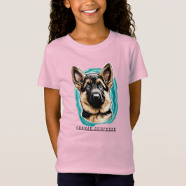 Meisje Duitse Herder T-shirt
