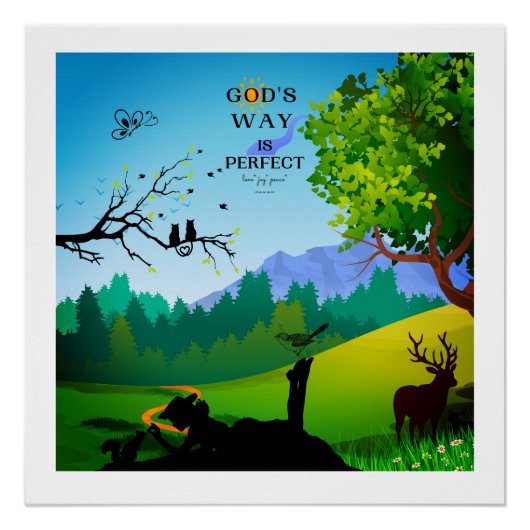 Meisje & Eekhoorn in het wild Perfect Poster (Voorkant)