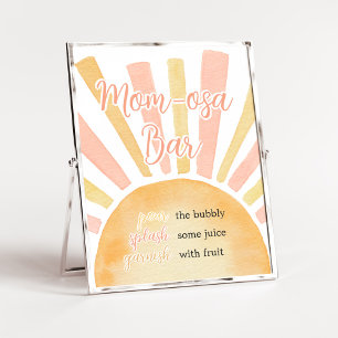 Meisje Een Kleine Ray van Zonneschijn Moeder Osa B Poster