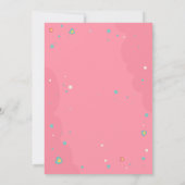 Meisje Eenhoorn Prinses Kinderen Baby Verjaardagsf Kaart (Achterkant)