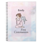 Meisje, Eerste Communie Engel Notitieboek (Voorkant)