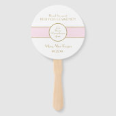 Meisje eerste communie op maat handwaaier (Voorkant)