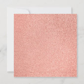 Meisje Eerste Communie Roos Goud Marmer Roze Glitt Kaart (Achterkant)