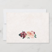 Meisje Eerste Communistische Vintage Floral bedank Bedankkaart (Achterkant)