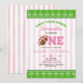 Meisje eerste jaar Touch Down Football eerste verj Kaart