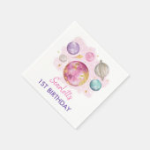 Meisje eerste reis rond de Zondag Servet (Hoek)