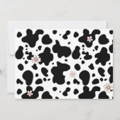 Meisje Eerste Rodeo 1e verjaardagsfeestje foto Kaart (Achterkant)