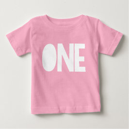 Meisje Eerste Verjaardag Shirt 1e Verjaardag ONE I