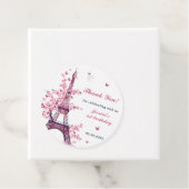 Meisje Eiffeltoren Parijs 1e verjaardag Bedankjes Labels (In situ)