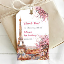 Meisje Eiffeltoren Parijs 1e verjaardag