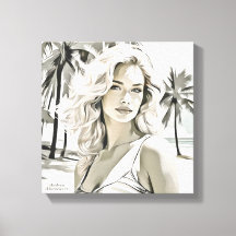 Meisje Elegant in zwart en wit