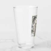 Meisje Elegant in zwart en wit Glas (Rechts)