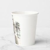 Meisje Elegant in zwart en wit Papieren Bekers (Links)