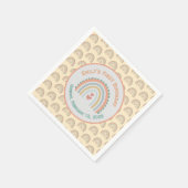 Meisje Elegant & Sweet Rainbow Bord Geel Servet (Hoek)