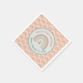 Meisje Elegant & Sweet Rainbow Light Coral Servet (Hoek)