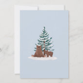 Meisje Elegant Winter Baby Beer Bedankt (Achterkant)