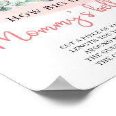 Meisje Elephant Hoe groot is mama's Belly game Poster (Hoek)