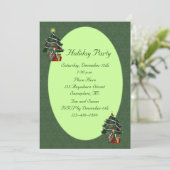 Meisje Elf Boom Kerstvakantie Kaart (Staand voorkant)