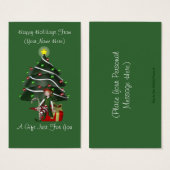 Meisje Elf Cadeau Kerstmis Geschenk Kaart Label (Voorkant /achterkant)