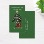 Meisje Elf Cadeau Kerstmis Geschenk Kaart Label (Bureau)