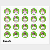 Meisje Elf Kerst Gift Label Sticker (Vel)