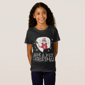 Meisje Elf Kerst Schattige T-shirt (Voorkant volledig)