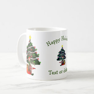 Meisje Elf kerstboom - Persoonlijke feestdag Koffiemok