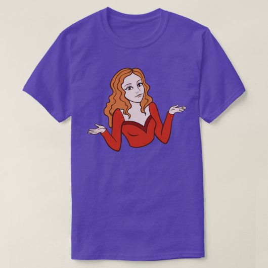 Meisje elke emotie t-shirt (Design voorkant)