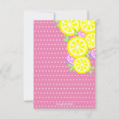 meisje ELKE LEEFTIJD limonade VERJAARDAGSFEESTJE r Kaart (Achterkant)