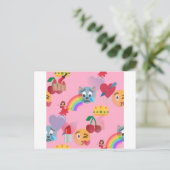 meisje emoji briefkaart (Staand voorkant)