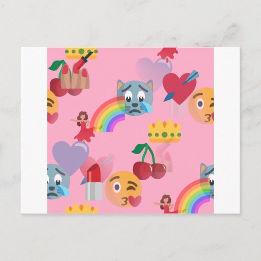 meisje emoji briefkaart (Voorkant)