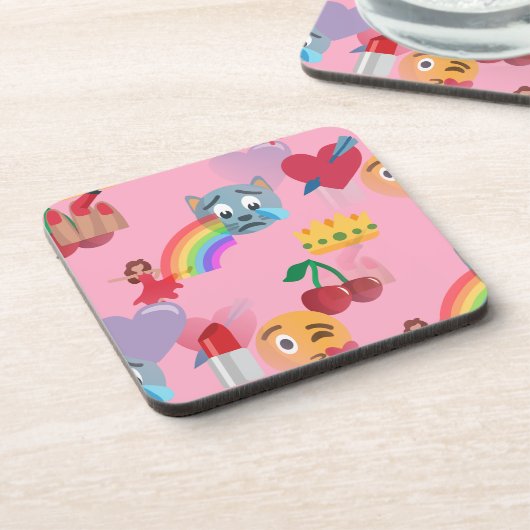 meisje emoji onderzetter (Linkerzijde)