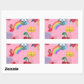 meisje emoji rechthoekige sticker (Vel)