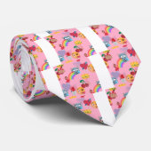 meisje emoji stropdas (Opgerold)