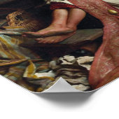 Meisje en Baby van Gaetano Chierici Poster (Hoek)