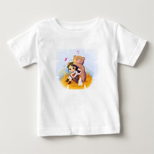 Meisje en Beer Peuter T-Shirt (Voorkant)